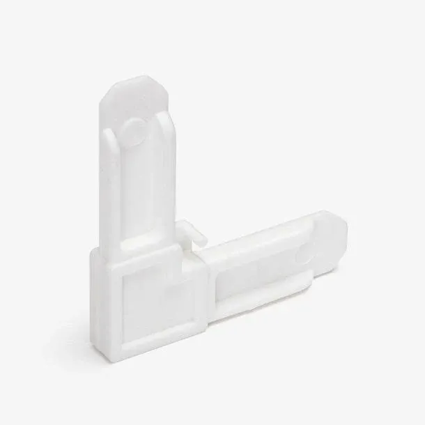 Prime Line PL 7720 - Screen Frame Corner, 1/4" x 3/4", White Plastic