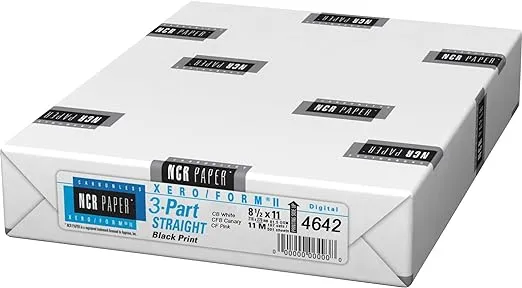 Appvion, Inc Carbonless Paper 3-Part Str 167 Sets/PK 8-1/2"x11" WE/CY/PK 4642