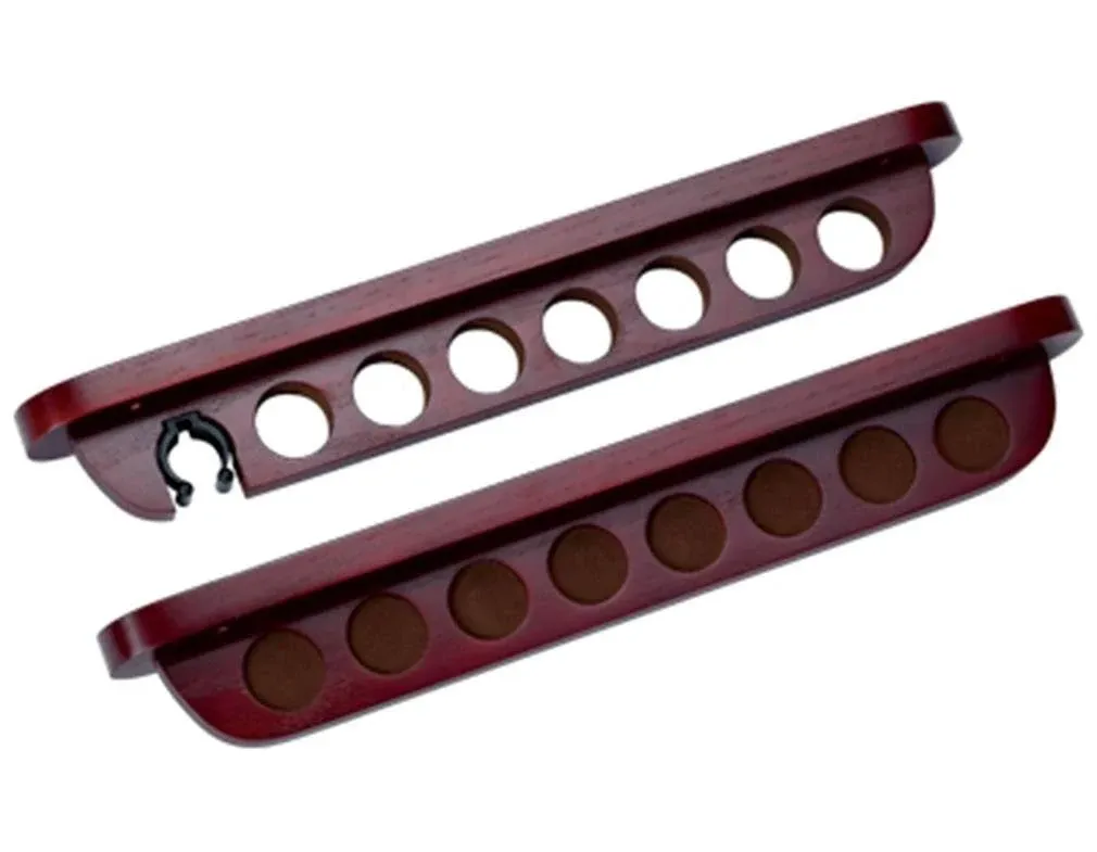 Cuestix Wine Wall Rack w/ clip for Bridge, Holds 7 Cues