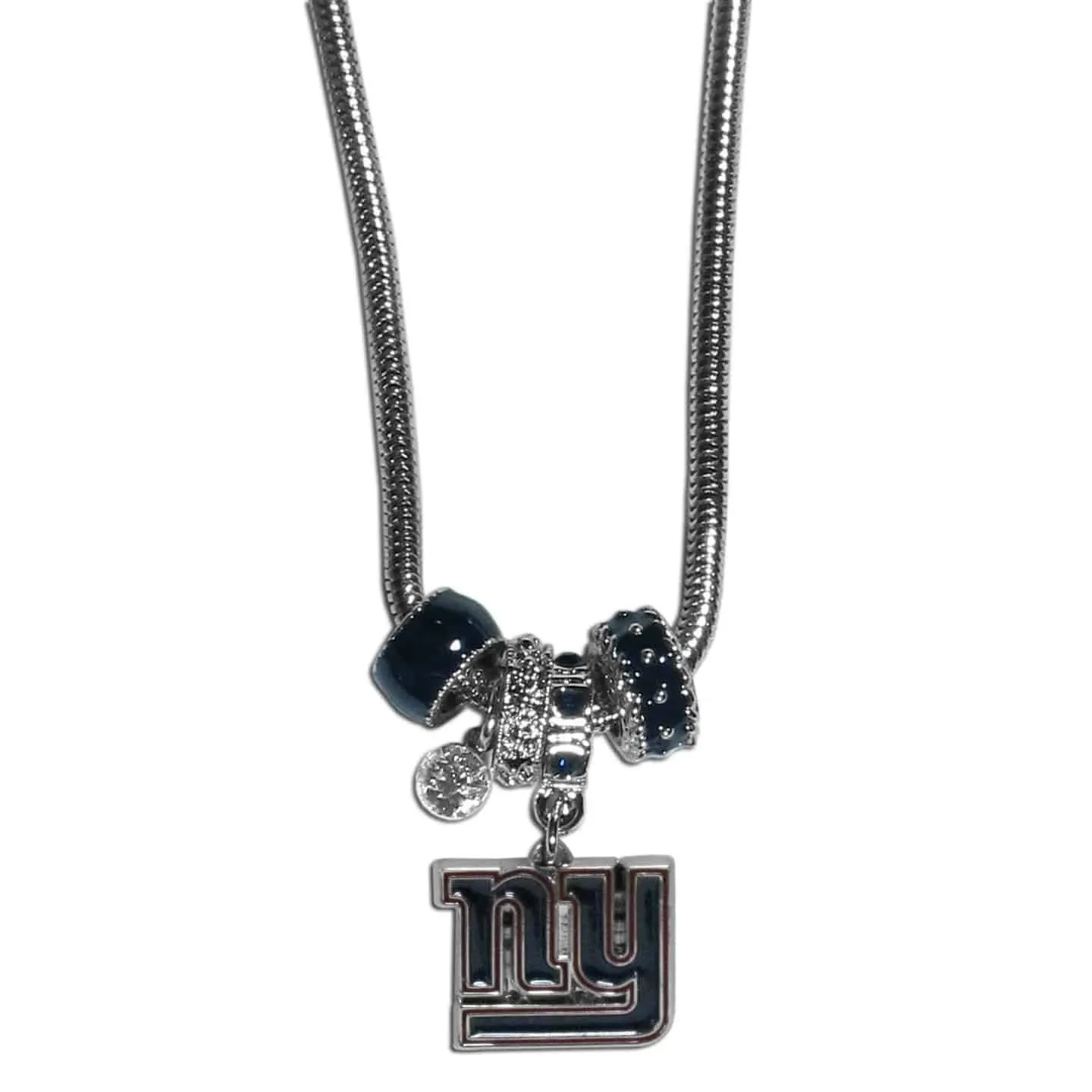 New York Giants Euro Bead Necklace