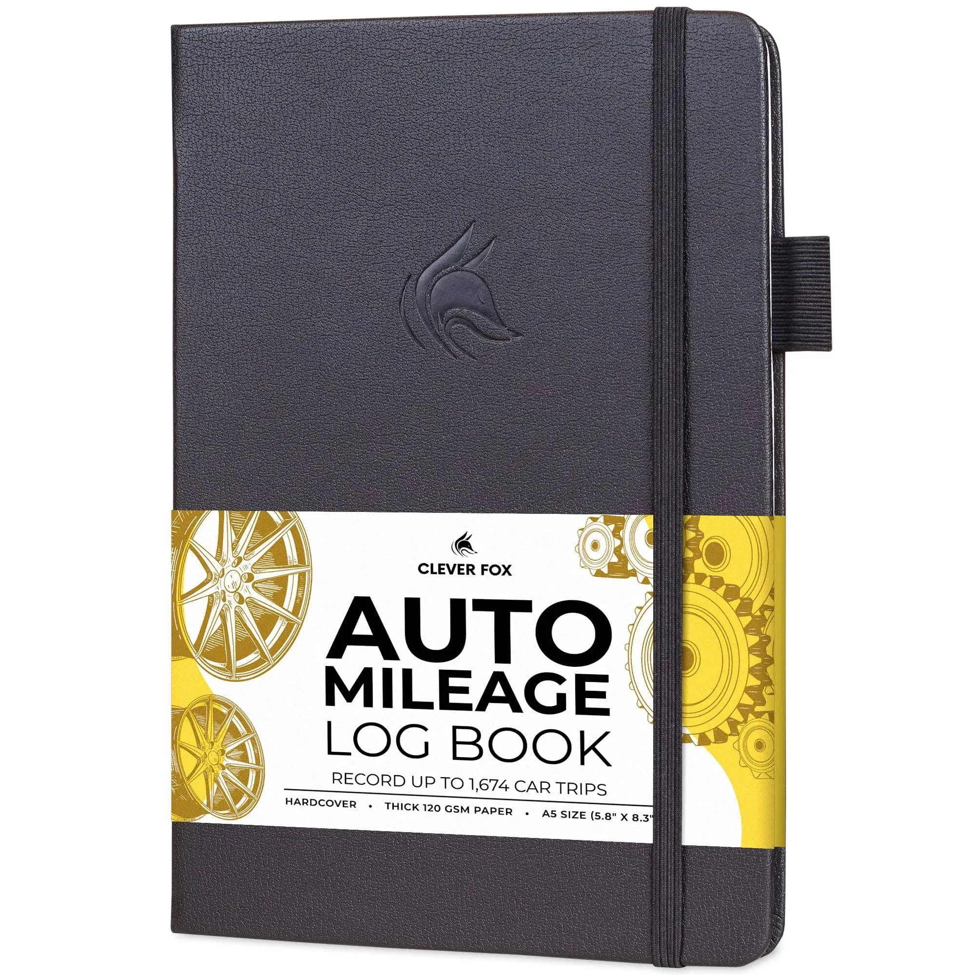 Clever Fox Auto Mileage Log Book – Vehicle Logbook with Mileage, Expense, Gas ...