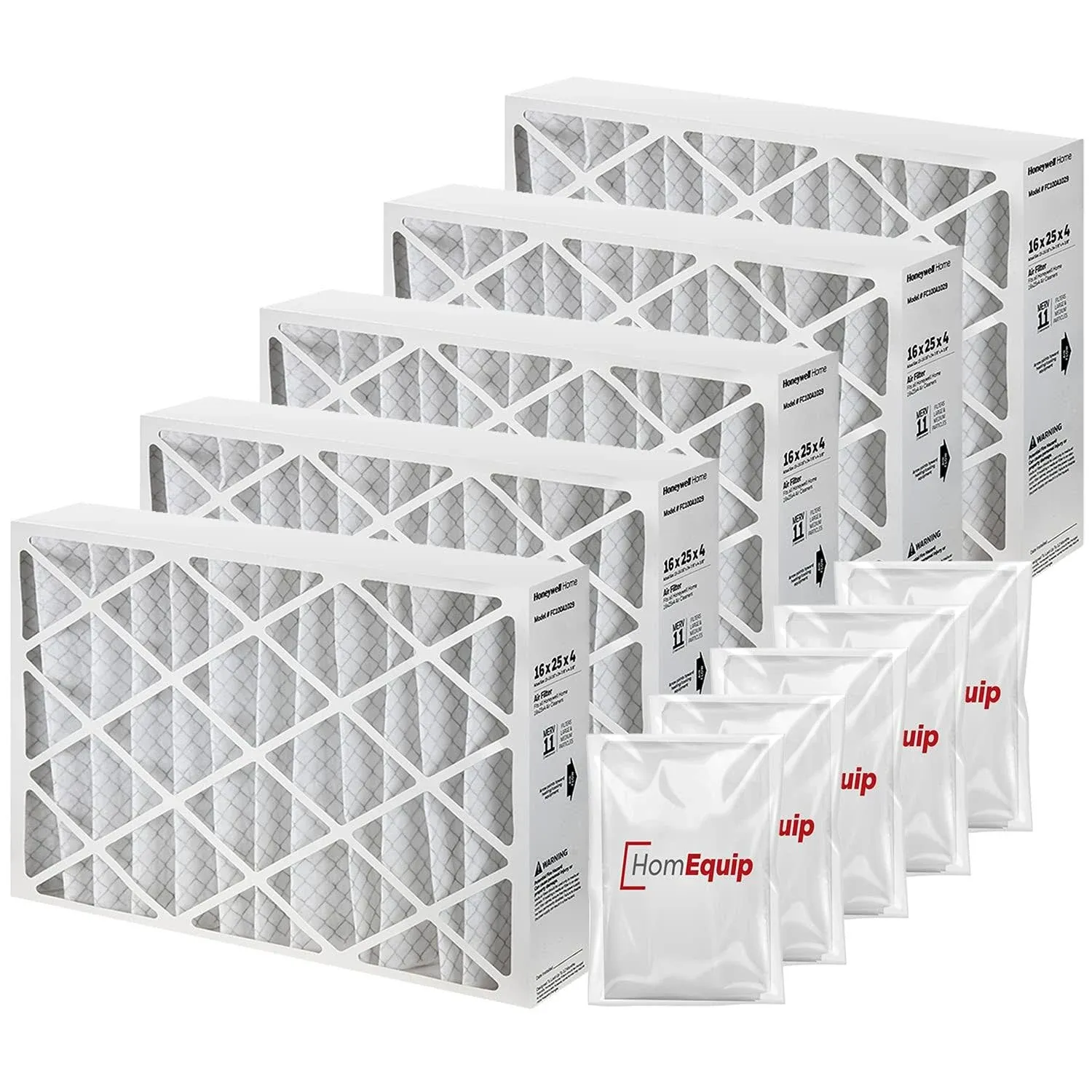 Honeywell 16x25x4 Furnace Filters, FC100A1029 Filter Replacement, MERV 11 Filter ...