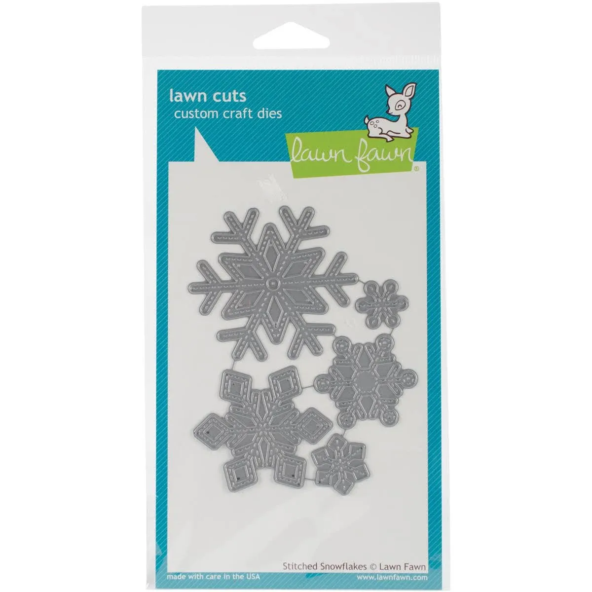 Lawn Fawn Cuts Custom Craft Die Stitched Snowflakes