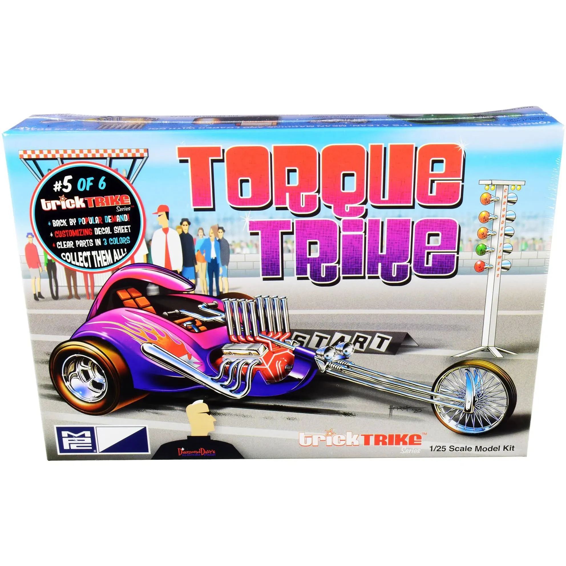 Skill 2 Model Kit Torque Trike "Trick Trikes" Series 1/25 Scale Model by MPC