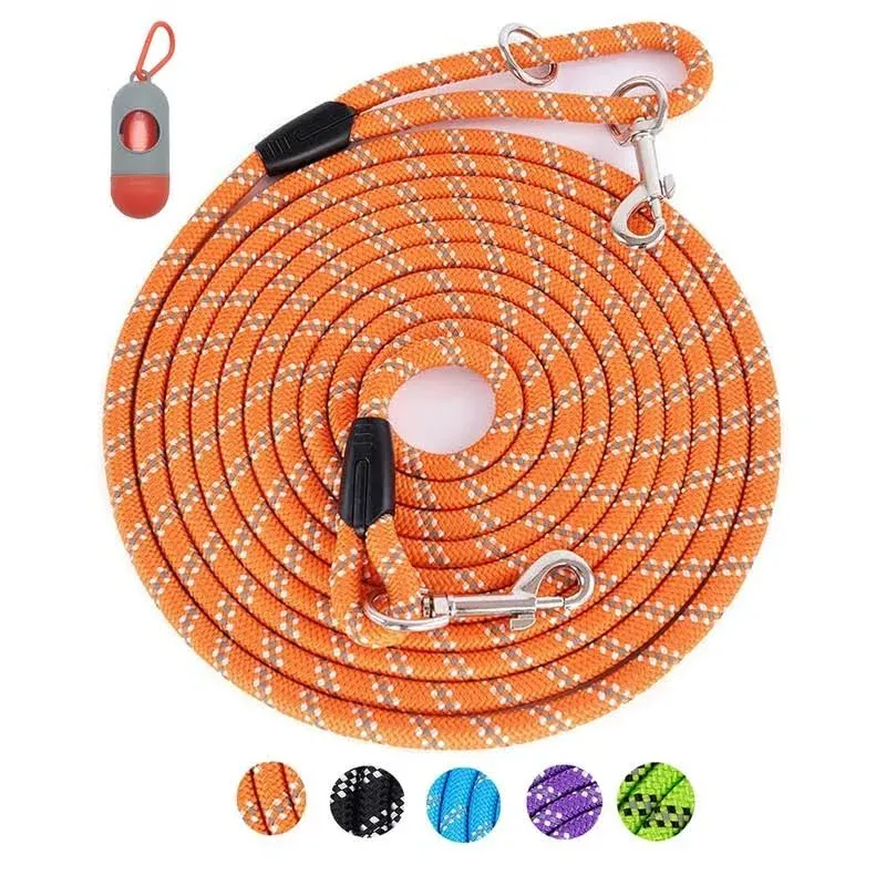 Long Dog Leash for Dog Training 10FT/16FT/30FT/50FT/100FT, Reflective Threads ...