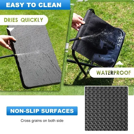 Garden Kneeling Pad with Garden Gloves, Gardening Stool and Kneeling Pads Extra Thick, Water-Resistant Foam Knee Pad Mat Cushion Garden Kneeler and Seat for Gardening, Work, Praying, Repair