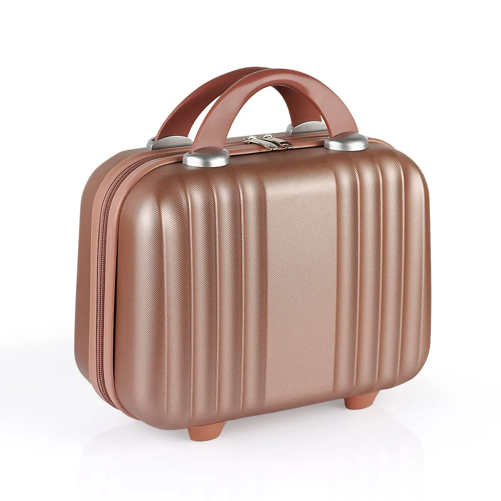 Small Hard Shell Cosmetic Case Travel Hand Luggage Portable Carrying Makeup Case