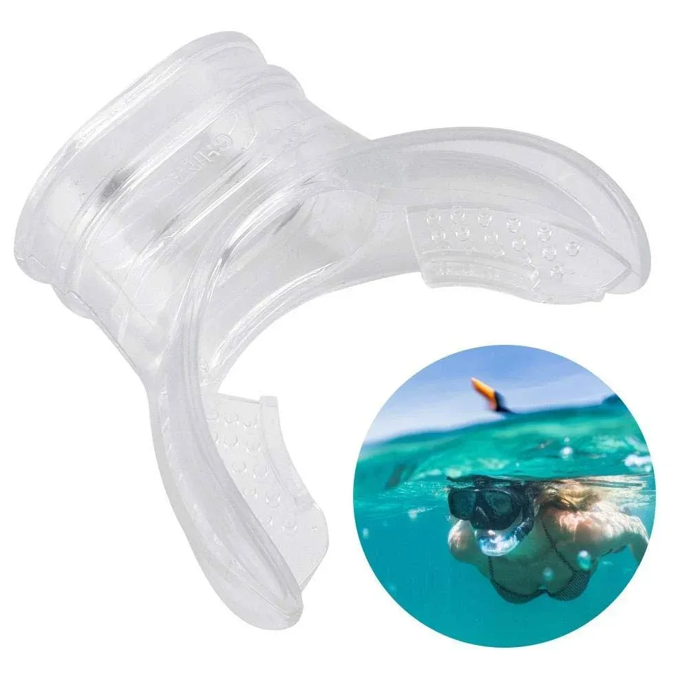 Diving Mouthpiece, Diving Mouthpiece for Regulators, Snorkel Mouthpiece, Transparent Silicone Snorkel Mouthpiece Comfortable Spare Replacement