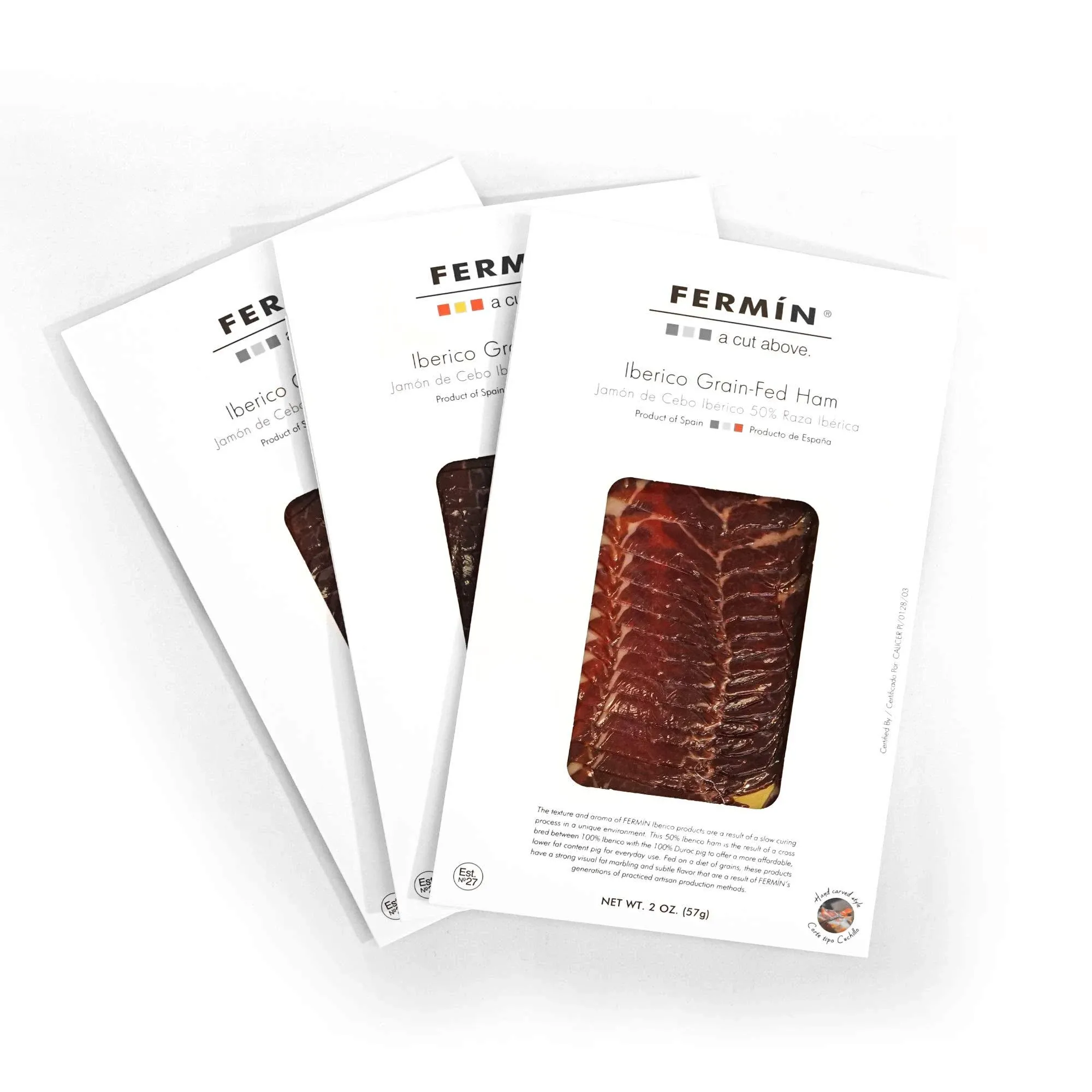 Iberico Grain-Fed Ham Sliced 2 Oz by Fermin