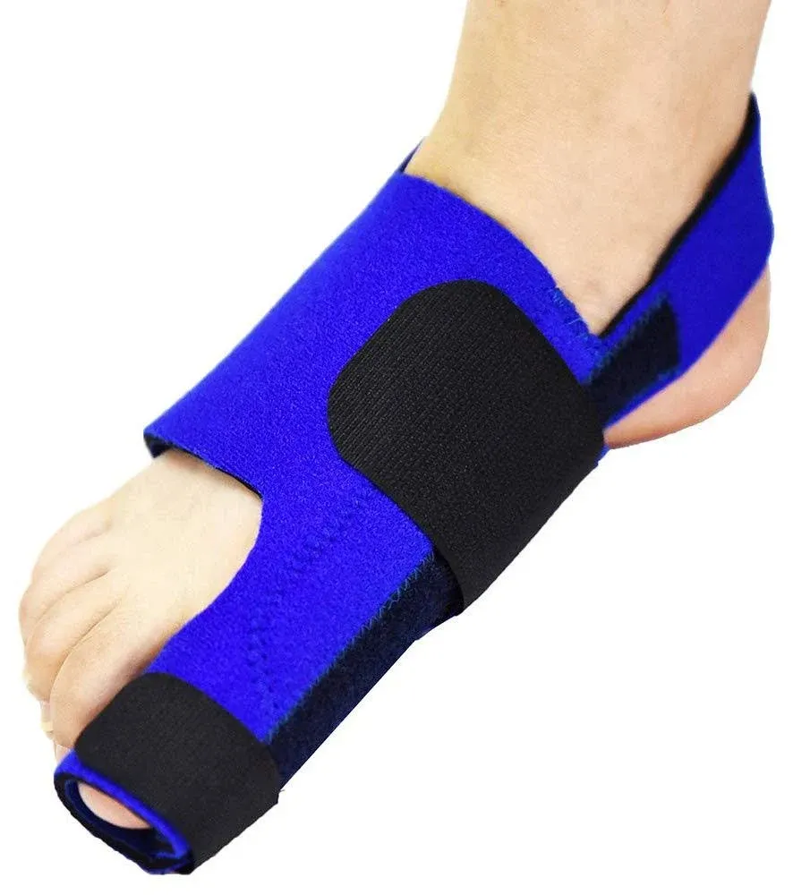 Bunion Splints Bunion Corrector - Bunion Brace for Hallux Valgus Bunion Pain Relief - Big Toe Straightener Bunion Splint - Elastic and Adjustable for Women and Men (Blue)