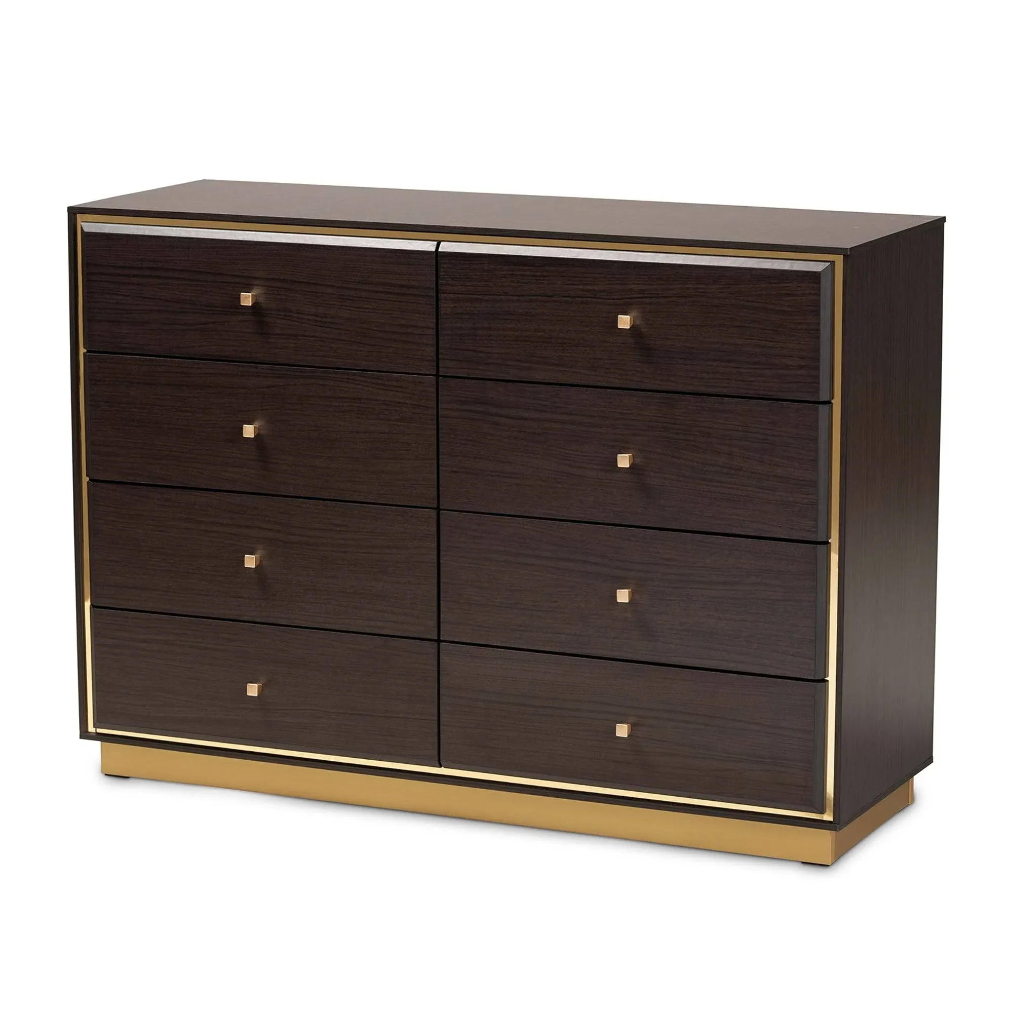 Baxton Studio Cormac Modern and Contemporary Espresso Brown Finished Wood and ...