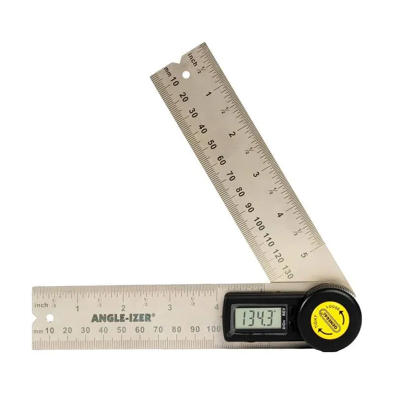  Digital Reversible Angle Finder Angle Lock Large LCD Readout Marking Tool 5 In.