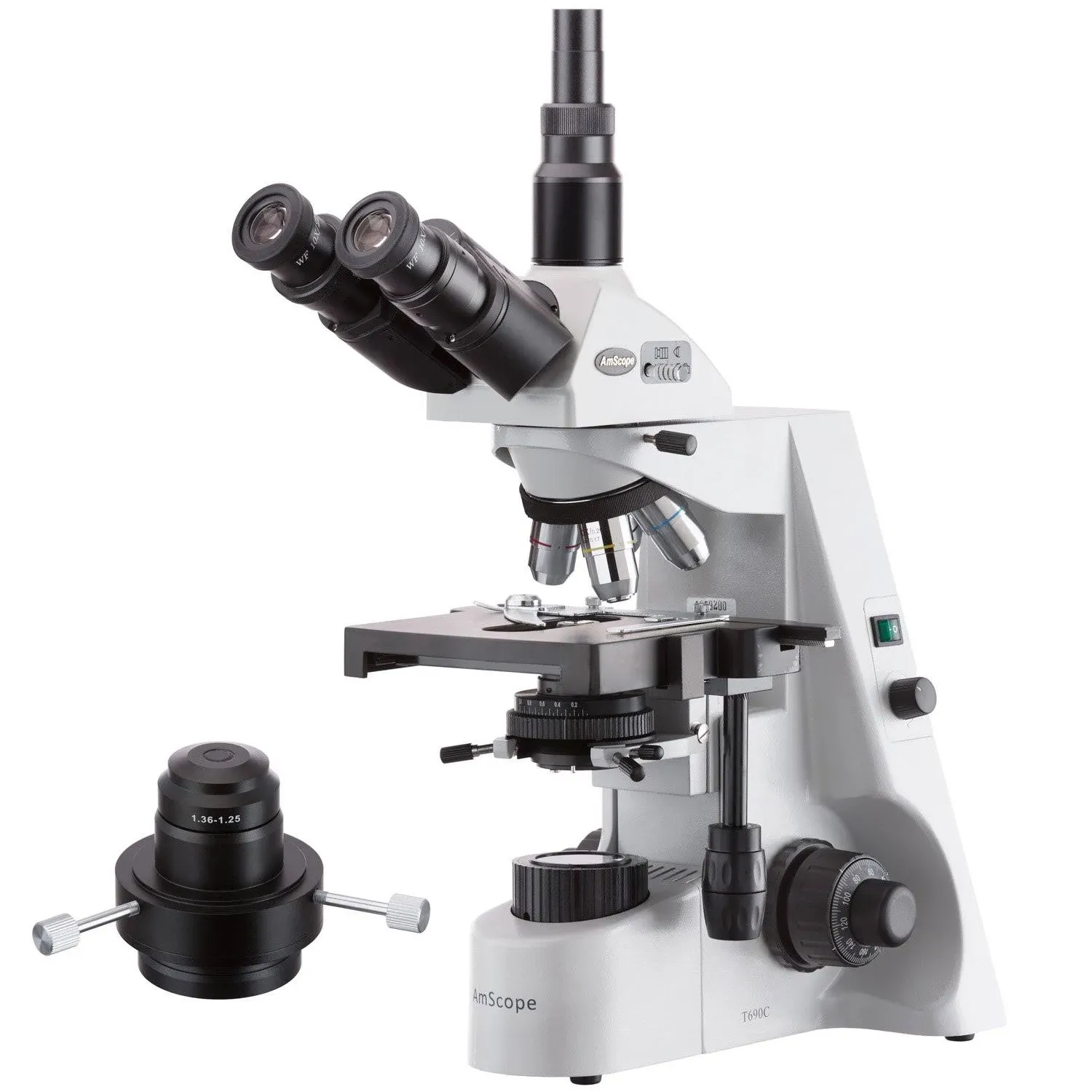 Amscope 40X-2500X Professional Darkfield Trinocular Compound Microscope W Kohler