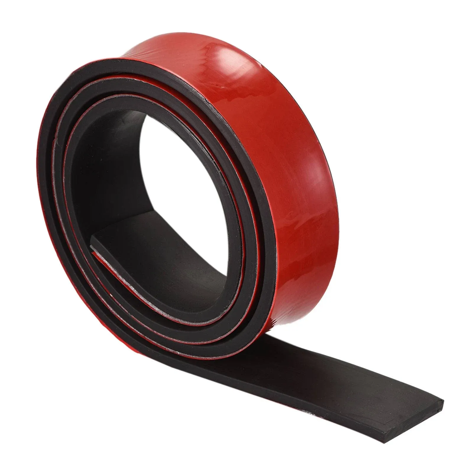 Uxcell Neoprene Sheets Rolls, Adhesive Back Solid Rubber Strips 5/32"Tx1.18"Wx39.37"L | Harfington, 1/4"T x 0.79"W x 39.37"L / 1Pcs