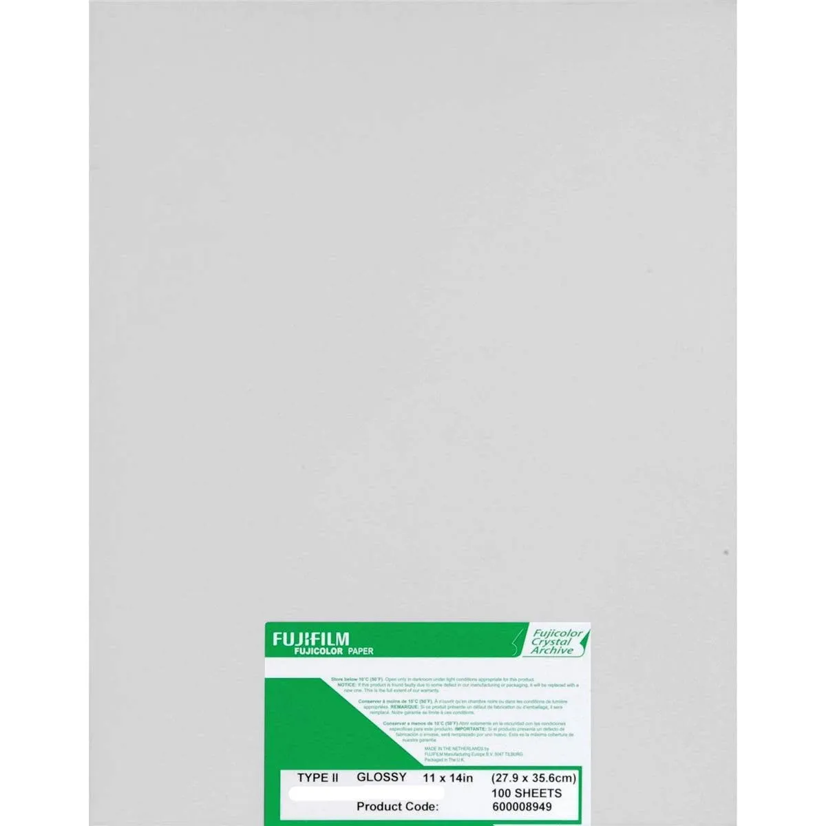 Fujifilm 8x10" Fujicolor Crystal Archive Type II Matte Paper, 100 Sheets