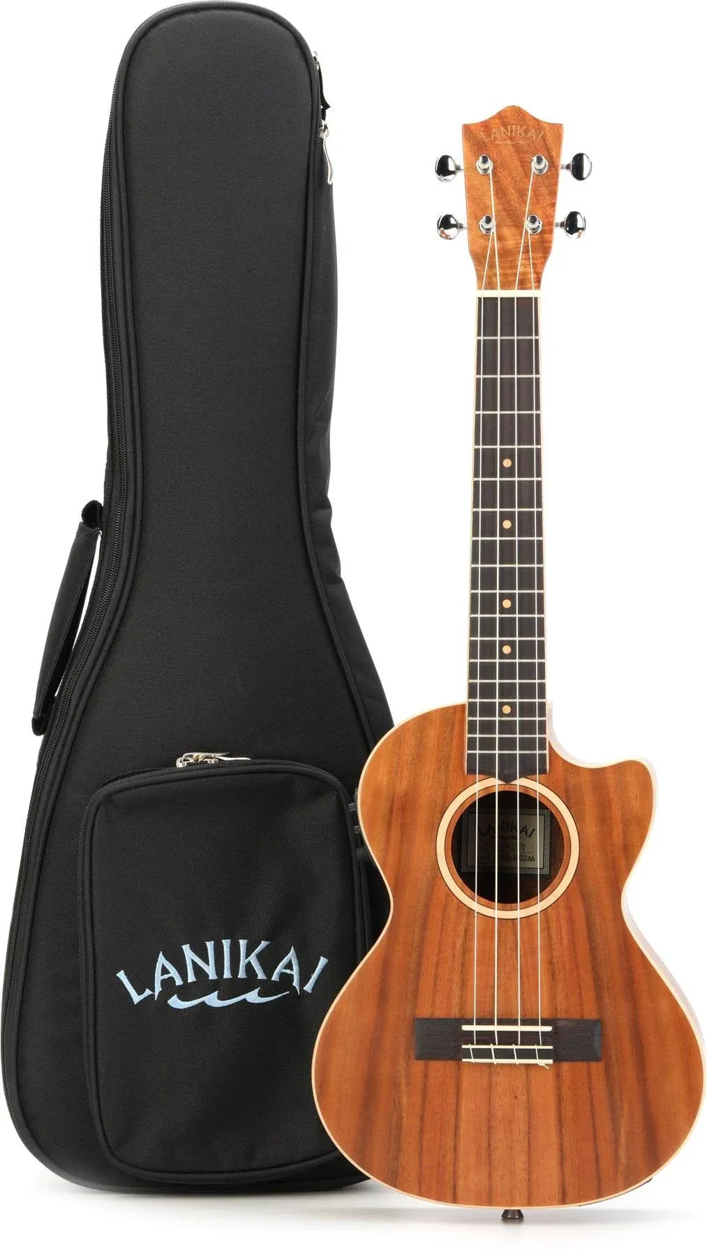 Lanikai Acacia Top 8-String Tenor Ukulele with Kula Preamp | ACST-8CET Solid