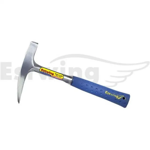 ESTWING Rock Pick - 14 oz Geology Hammer with Pointed Tip & Shock Reduction Grip - E3-14P