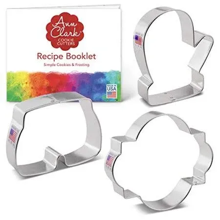 Ann Clark Cookie Cutters 3 Piece Boxing Set with Recipe Booklet, Boxing Glove ...