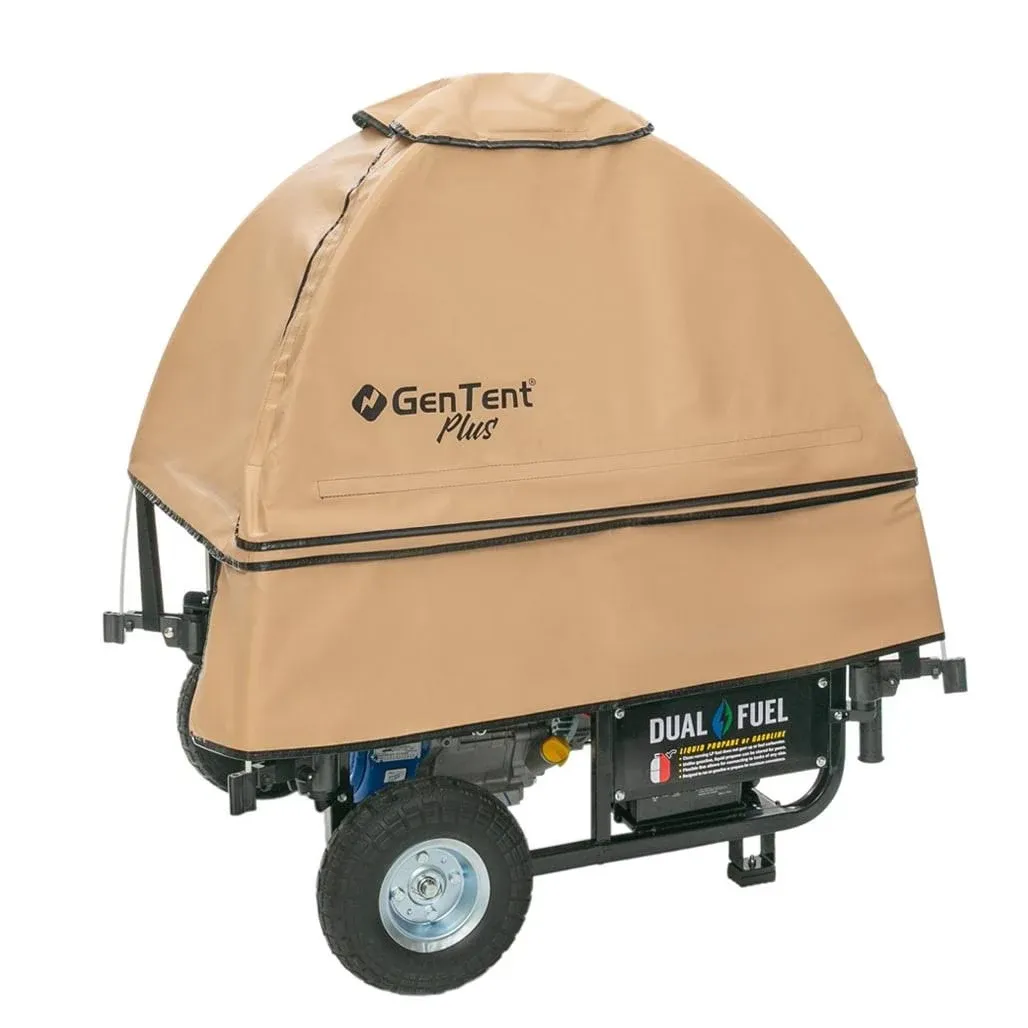 GenTent Generator Running Cover - Universal Kit (Plus, Tan) - for Open Frame Portable Generators GTOPFUAPTN