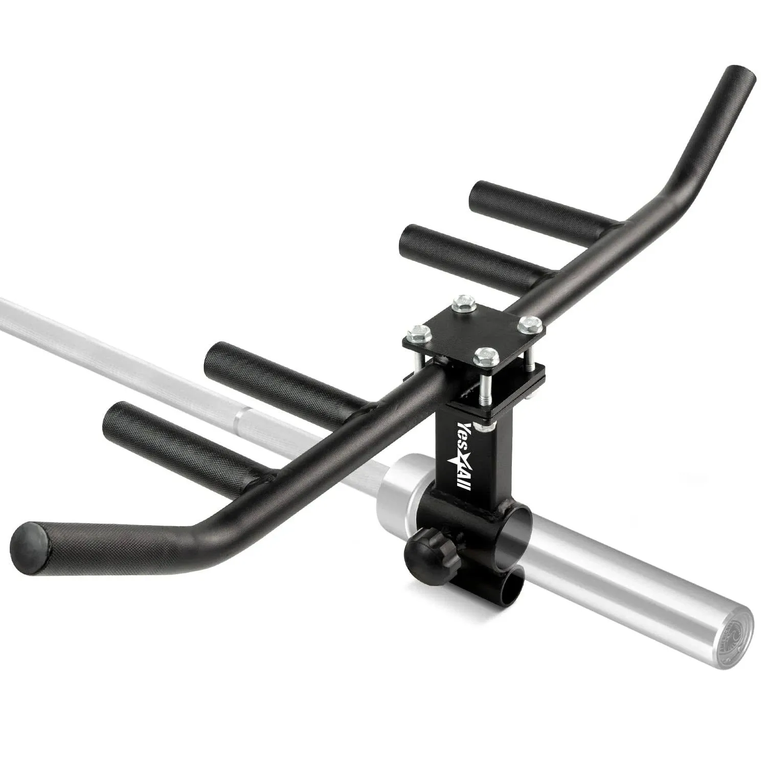 Yes4All 550LBS Multi-Grip Rowing Landmine Handle, T Bar LAT, Viking Press fits 1 & 2" Bar Sturdy Design, Easy to Install