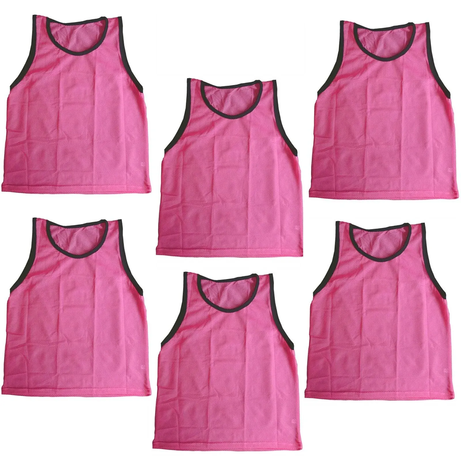 Bluedot Trading Youth 6 Pink Sports Pinnies- Scrimmage Training Vests