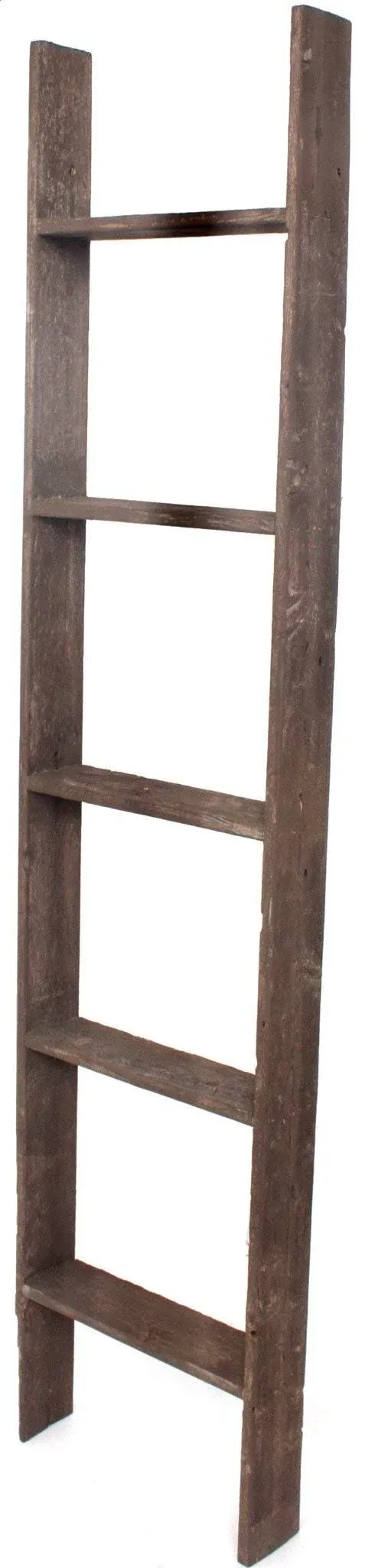 Rustic Farmhouse 5ft Reclaimed Wood Picket Ladder (Brown)