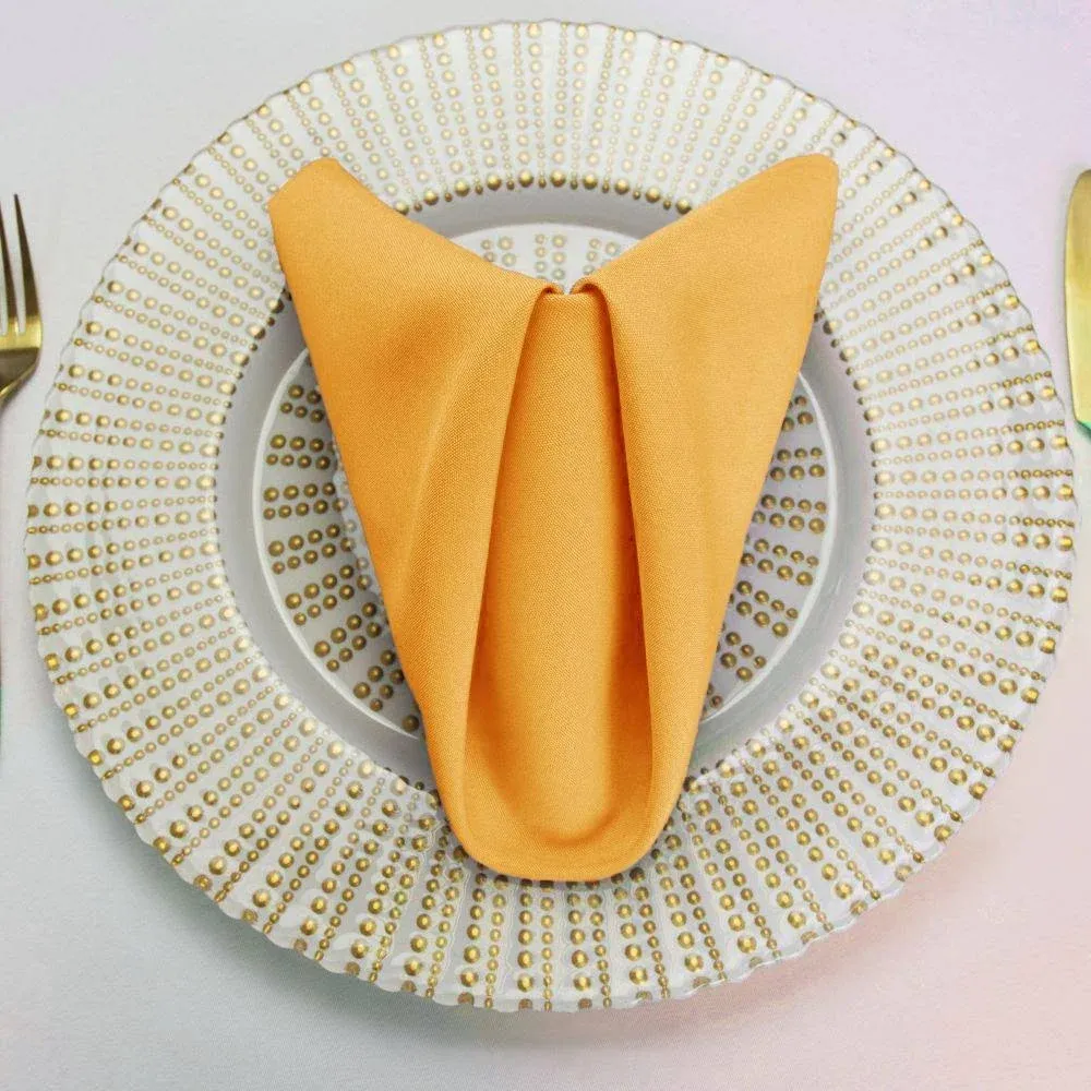 20 in. Polyester Napkins (1 Dozen) - 20 Colors