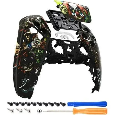 eXtremeRate Scary Party Touchpad Front Housing Shell Compatible with ps5 Controller BDM-010/020/030/040/050, DIY Replacement Shell Custom Touch Pad Cover Compatible with ps5 Controller - ZPFT1004G3