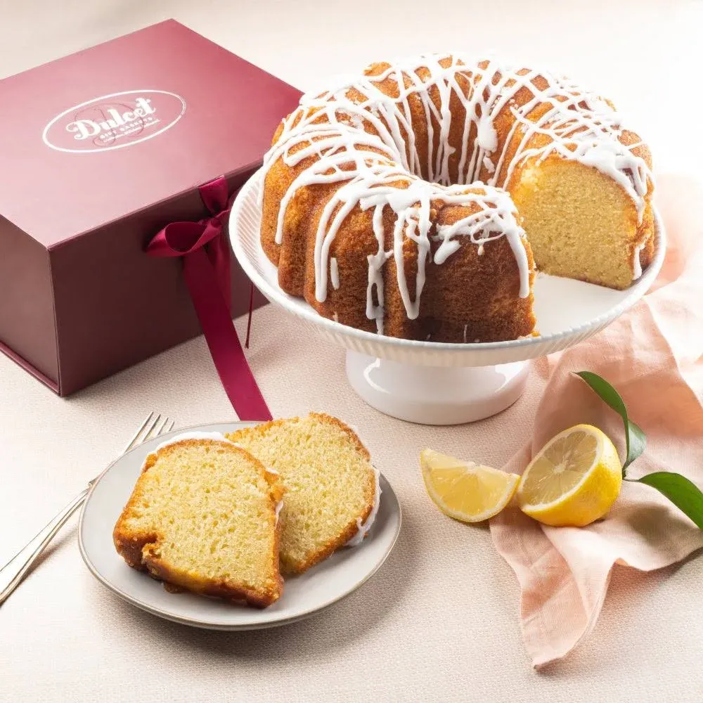 Lemon Coffee Cake | Sympathy Gift | Lemon Bundt Cake | Hostess Gift | Gourmet Dessert Gift | Get Well Soon | Corporate Client Gift