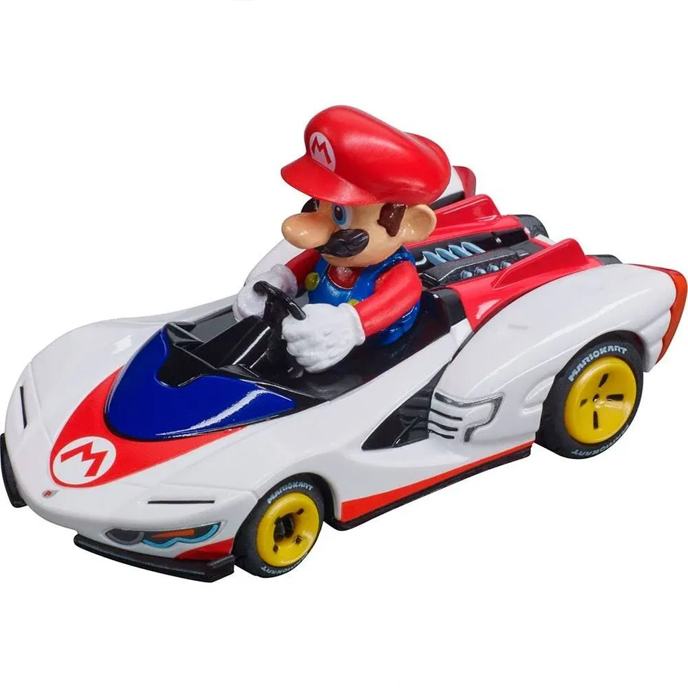 Carrera GO!!! Mario Kart™ - P-Wing - Mario I Racetracks and Licensed Slot Cars | Up to 2 Players | For Boys and Girls from 6 Years and Adults