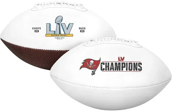 Super Bowl LV 2021 Champions Commemorative Football, Tampa Bay Buccaneers, Official Size