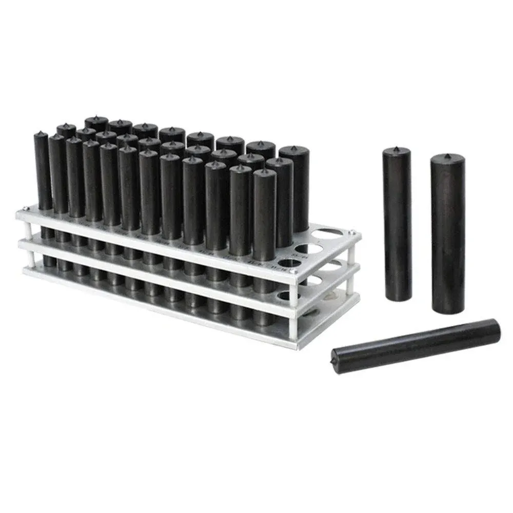 33 Pc. 1/2-1x64ths Transfer Punch Set