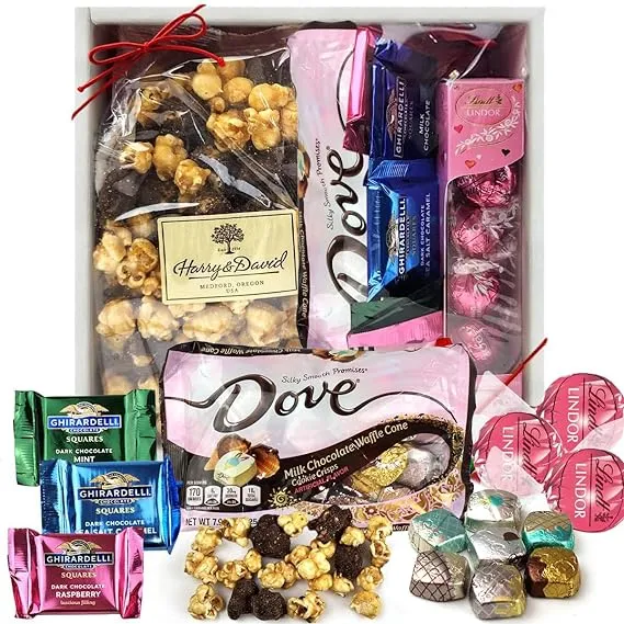 Candy and Chocolate Gift Box – Deluxe Edition Valentines Day Chocolate with Harry ...