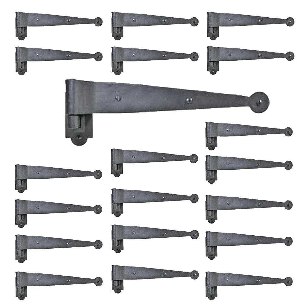 Renovators Supply Iron Hinges Black Pintle Hinge Strap Shutter Hinge Offset 2.25 inch