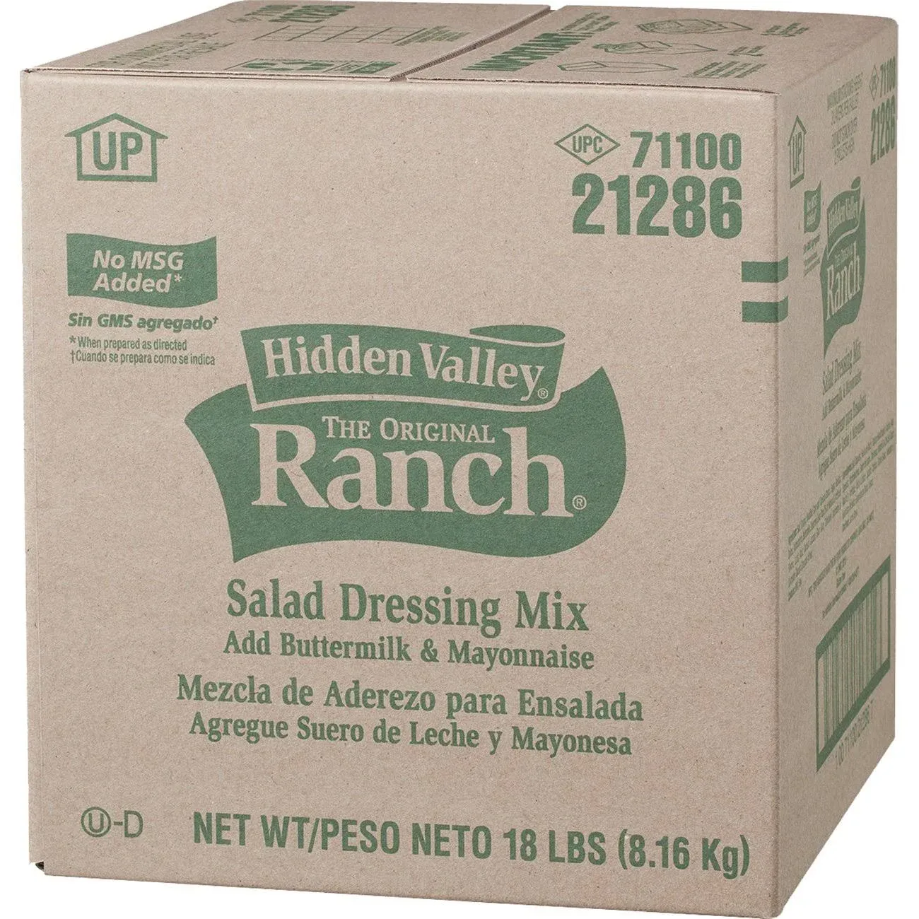 Hidden Valley Dry Buttermilk Ranch Dressing Mix - 18lb