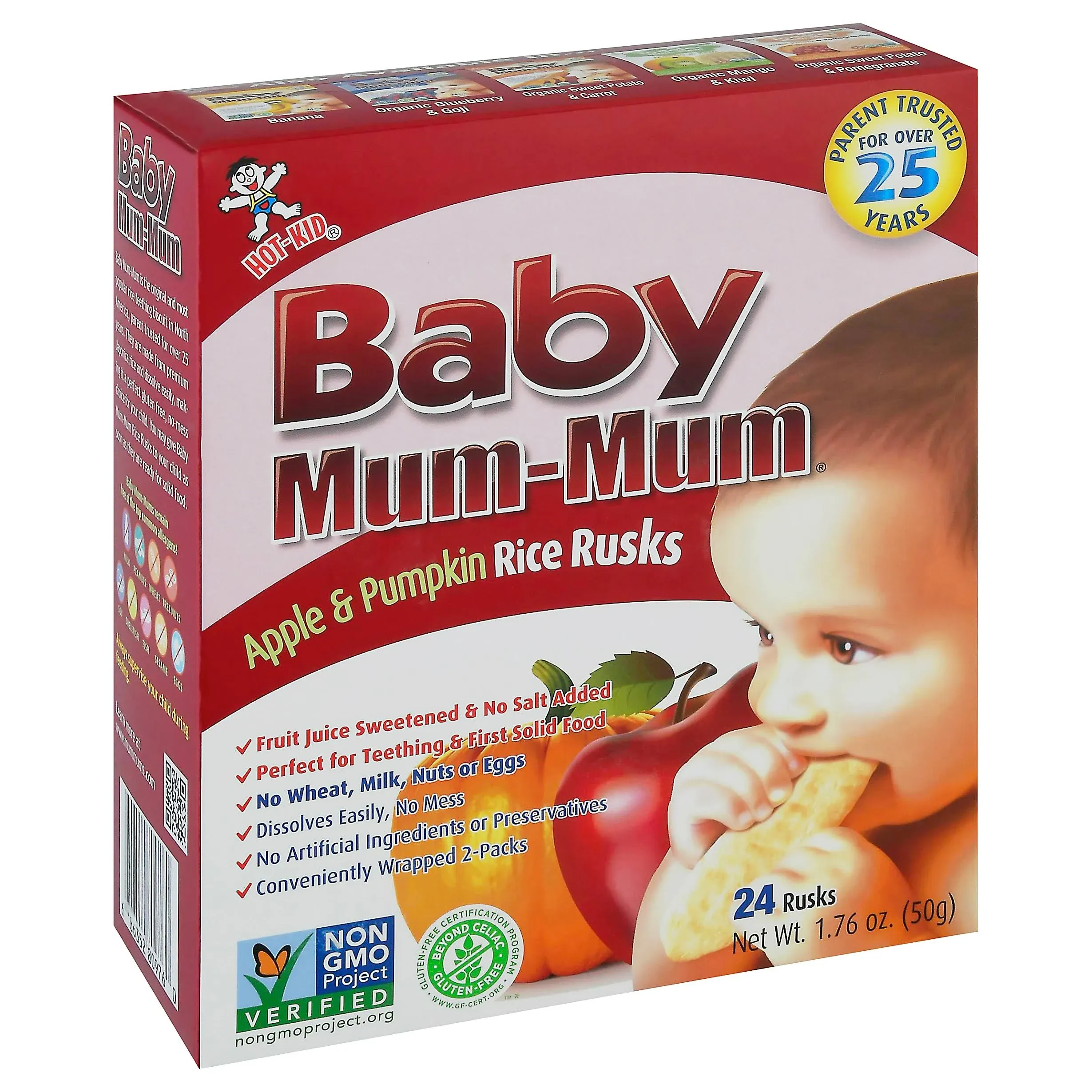 Baby Mum-Mum Apple & Pumpkin Rice Rusks