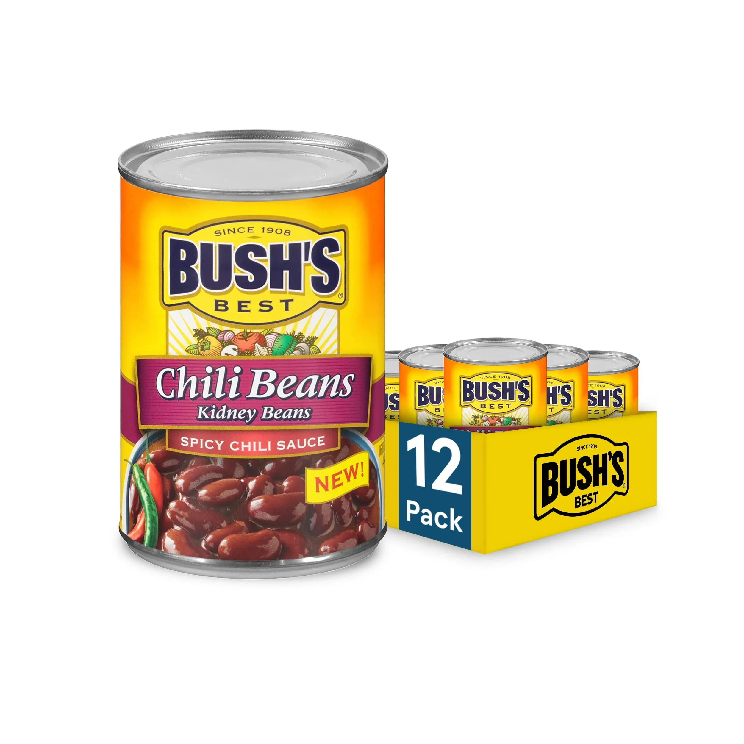 Bush's Best Spicy Dark Red Chili Beans