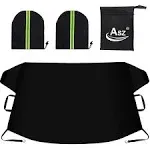 ASZ Car Windshield Cover for Ice and Snow, Car Windshield Snow Cover with Side Mirror Covers & Magnet Embedded, Thickened Car Snow Cover - Fits Most Cars Trucks Vans SUVs (78.7” x 47.2”)ASZ Car Windshield Cover for Ice and Snow, Car Windshiel…