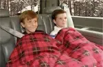 Car Cozy Heated Travel Blanket ,plaid