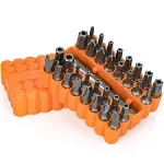 33pc Security Bit Set – Includes Security Torx, Metric and SAE Hex, Torq, Spanne