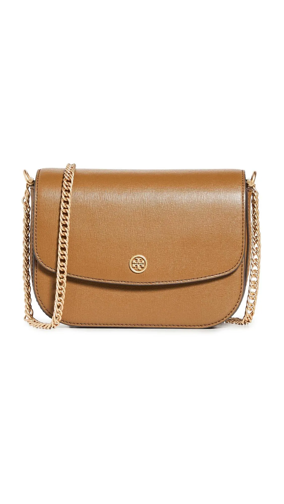 Tory Burch Robinson Convertible Shoulder Bag in Bistro Brown