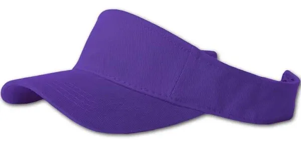 Plain Single Sports Visor- Purple, Adult Unisex, Size: One Size