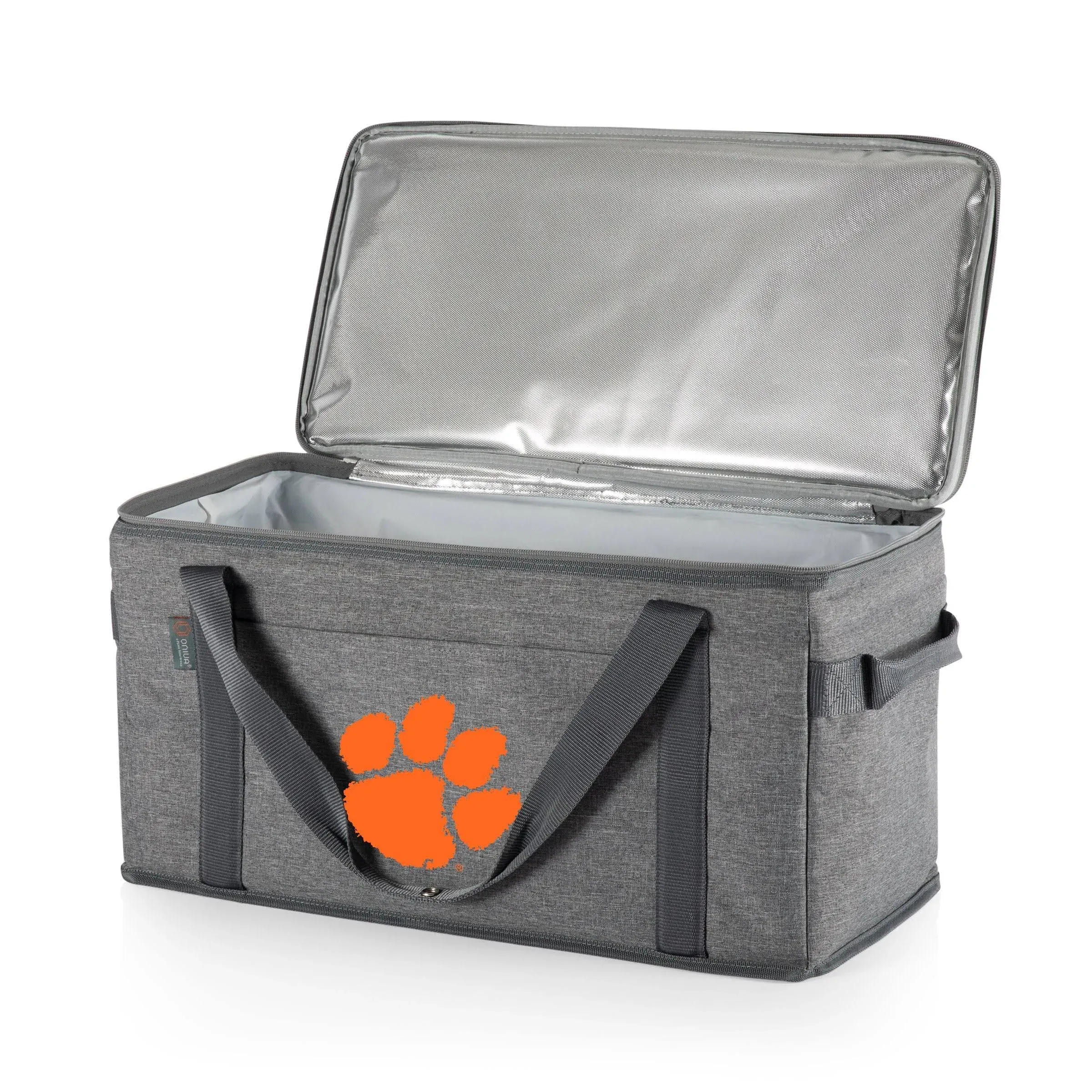 Picnic Time Clemson Tigers 64-Can Collapsible Cooler, Gray