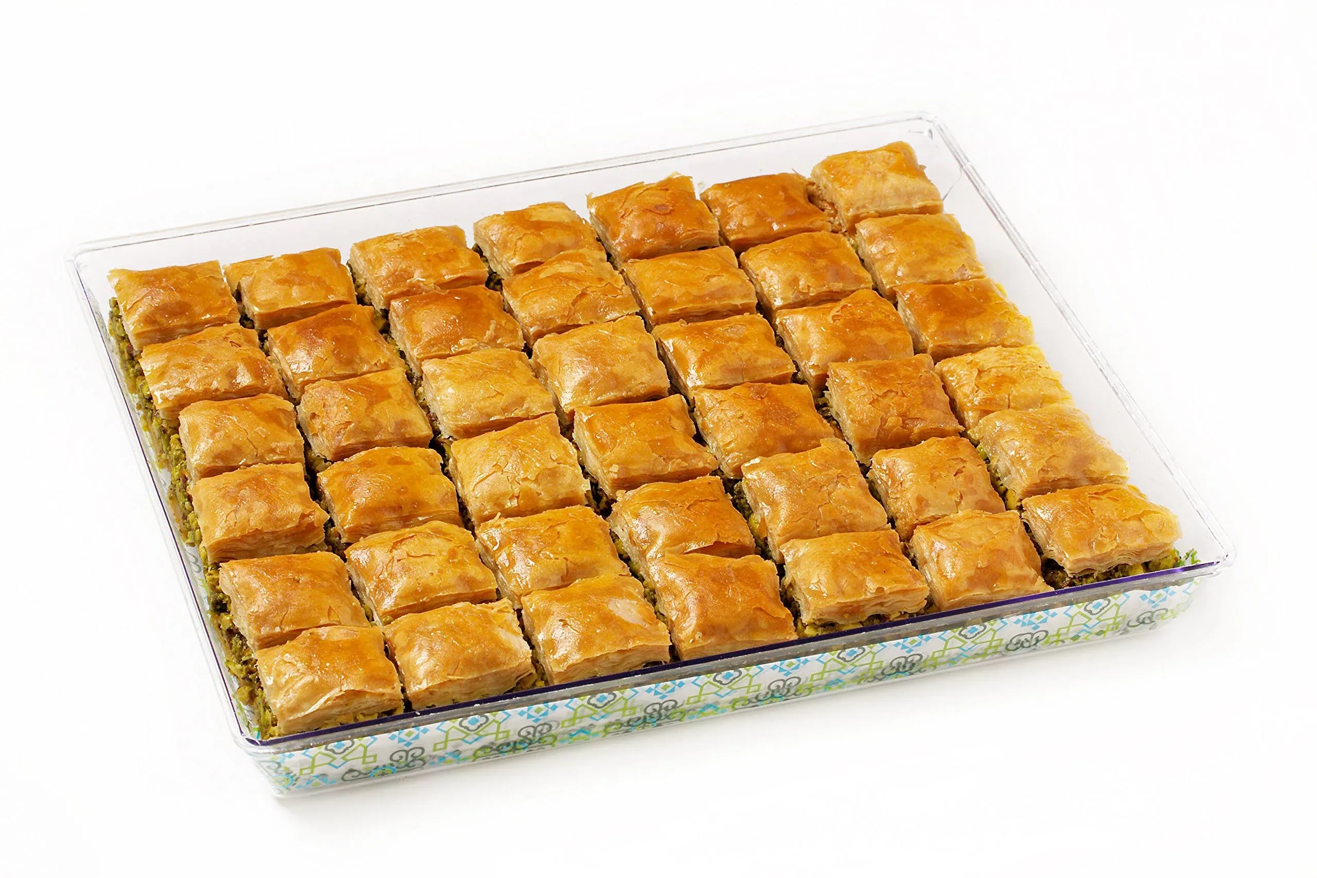 Al Bohsali 1870-24 Piece Premium Pistachio Baklava Pastries