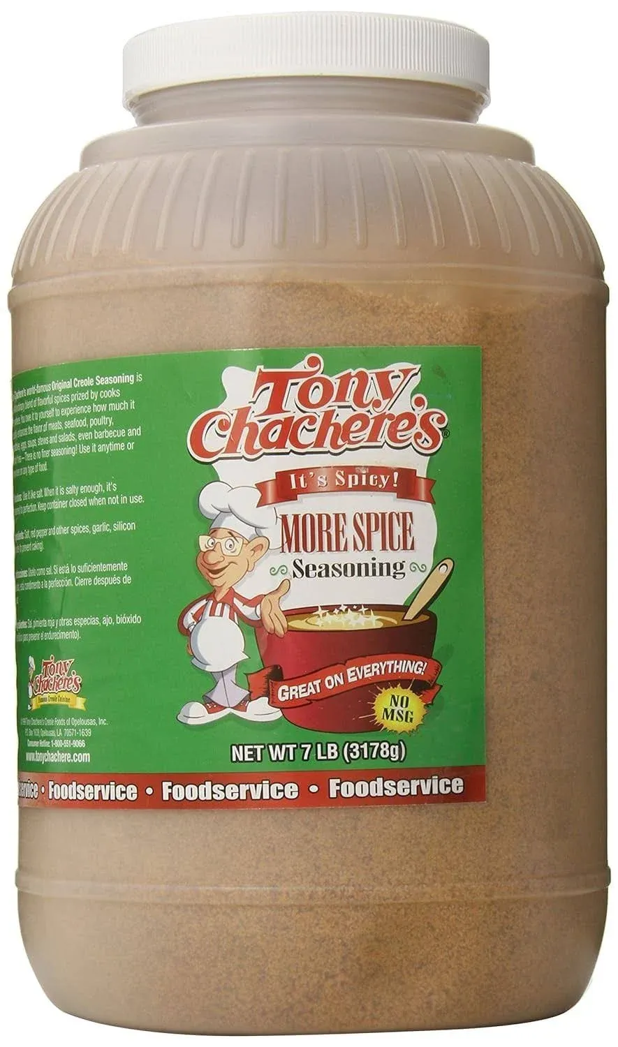 Tony Chachere's More Spice Seasoning - 7 lb