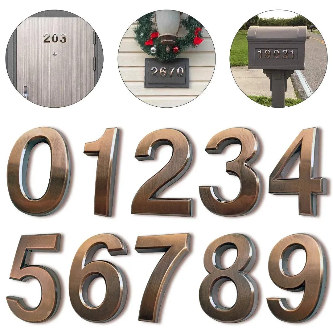 HopeWan Mailbox Numbers, Apartment Door Number Stickers for Address House Sign ...