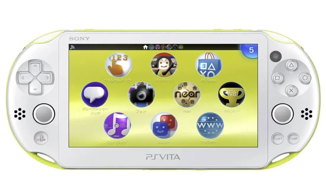 Sony Playstation Vita PCH-2000 Console Wi-Fi - Lime Green/White