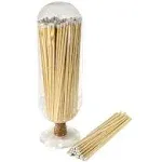 Extra Tall 11" Decorative Glass Matches Cloche | INCLUDES MATCHES!!! & Striker Strip!!! | Fireplace Candle Gift Set (WHITE)