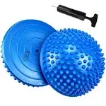 XCZGSS 2pcs Hedgehog Balance Pods, Pimples Pilates Ball, Half Spiky Fitness Domes for Kids Adults Sports, Foot Massage, Stability Training, Muscle