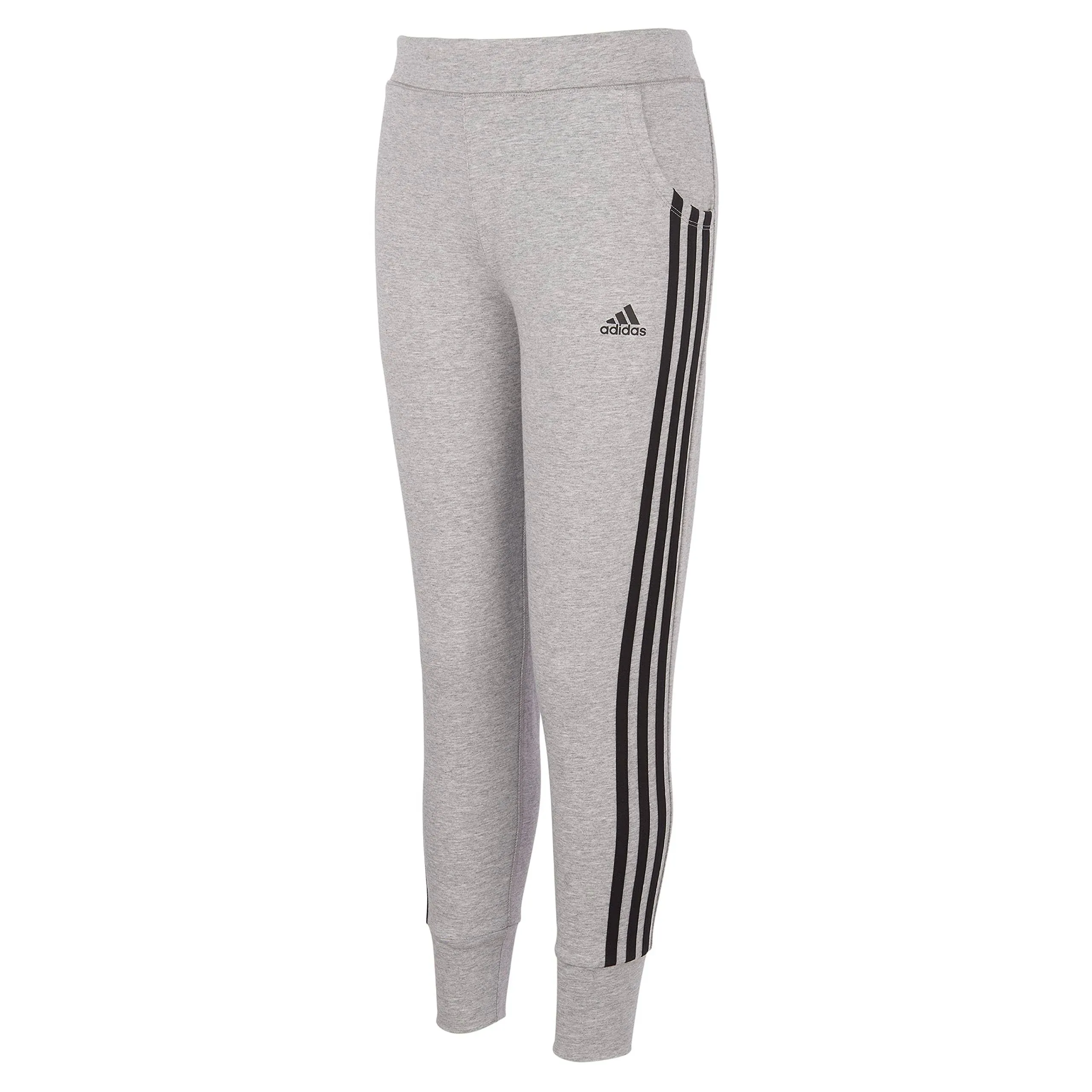 adidas Girl's 3-Stripes Cotton Joggers